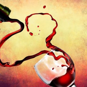 Image of Pouring Wine Heart
