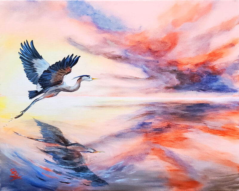 Blue Heron Sunset – The Ottoman Kitchen
